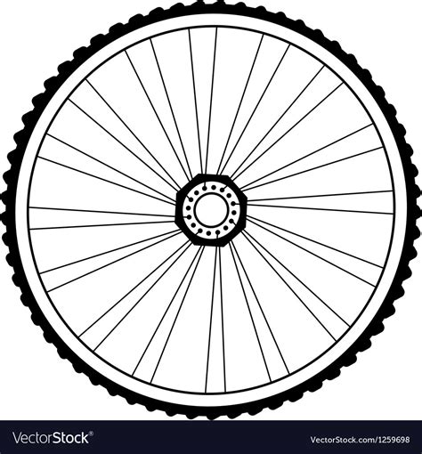bicycle wheel royalty  vector image vectorstock