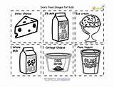 Food Dairy Kids Preschool Cards Printable Worksheet Flash Nutrition Worksheets Cut Printables Group Healthy Activities Children Foods Sheet Visiter Card sketch template