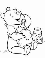 Pooh Winnie Pages Honey Coloring Eating Pot Clip Drawing Cliparts Clipart Kids Template Getdrawings sketch template