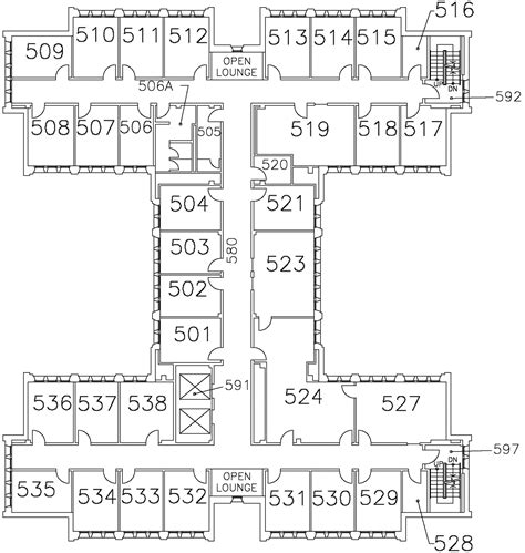 Mcmaster University Chester New Hall Fifth Floor Map