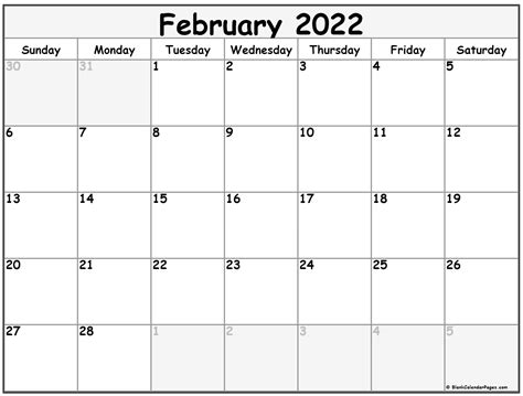 calendar february  uk  excel word   templates february
