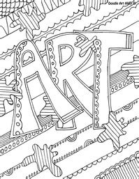 arts coloring pages  printables classroom doodles