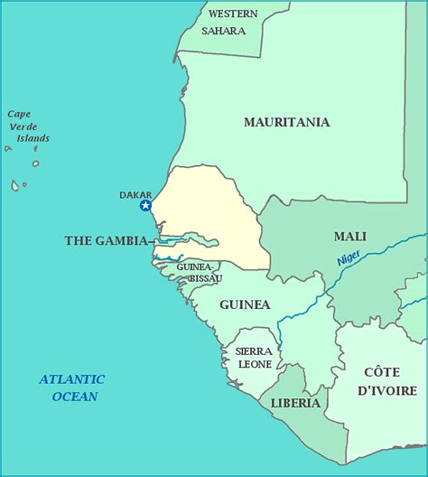 Map Of Senegal