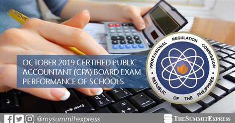 cpale result october  cpa board exam performance  schools  summit express