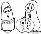 Veggietales Coloring Pages Larry Bob Giving Learn Help Kids sketch template