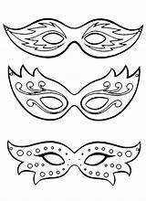 Carnevale Maschere Stampare Veneziane Fasching Maske Mascaras Ritagliare Colorir Masken Decorazioni Clown Addobbi sketch template