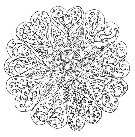 valentine mandala coloring pages mandala coloring pages detailed