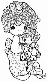 Precious Moments Coloring Pages Mother Para Dibujos Color Girl Los Dificiles Del Doll Coloringbook4kids El Christmas Edward Pm Posted sketch template