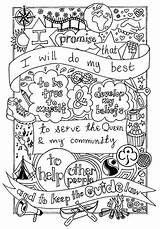 Brownie Brownies Guides Promise Girl Colouring Coloring Scout Guide Sheet Activities Girlguiding Rainbow Daisy Scouts Crafts Pages Sheets Buxton Guiding sketch template