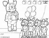 Naf Animtronics Fnaf Chibi sketch template