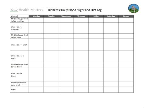 divine printable diabetes log sheet hudson website
