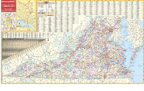 Virginia Wall Map Keith Map Service Inc
