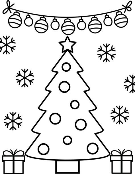 printable christmas tree coloring pages prudent penny pincher