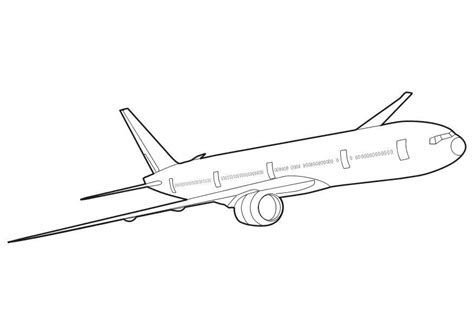 coloring page boeing  img