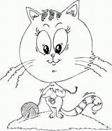 Cat Big للتلوين Head Coloring تلوين قطه صور الرصاص بقلم Colored Finished Visit تعلم Disney الرسم sketch template