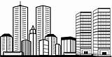 Coloring Pages Skyscraper Building Kids Buildings Choose Board sketch template