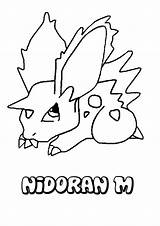 Nidoran Colorear Ausmalen Zum Macho Desenho Nidorino Ryback Hellokids Stampare Fightin Veneno Farben sketch template