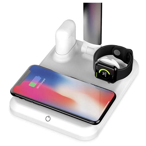 draadloze oplader led lamp  smartphone apple  airpods