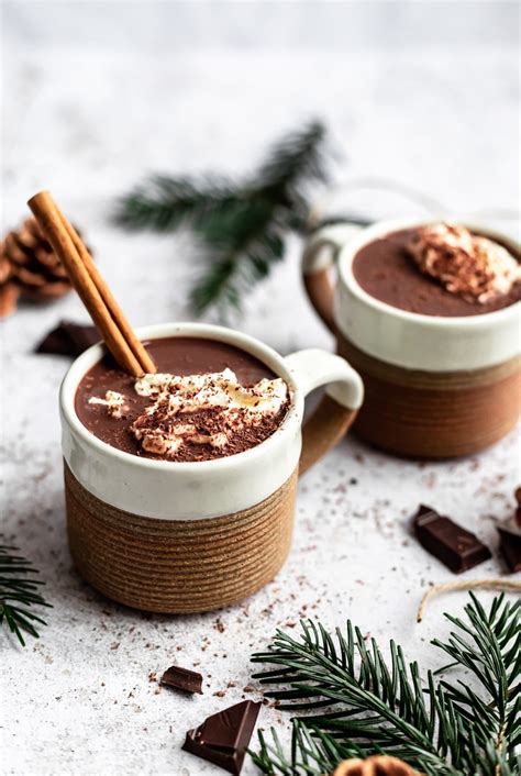 healthy hot chocolate recipe vegan and dairy free ambitious kitchen