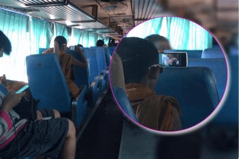 whatever next monk watching sex movie on full volume filmed on tour bus pattayaone
