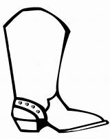 Drawing Cowboy Boot Boots Coloring Printable Cowgirl Pages Template Easy Hat Kids Western Drawings Birthday Sketch Badge Clipart Draw Theme sketch template