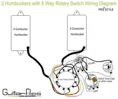 humbuckers    rotary switch wiring diagram guitar gear geek