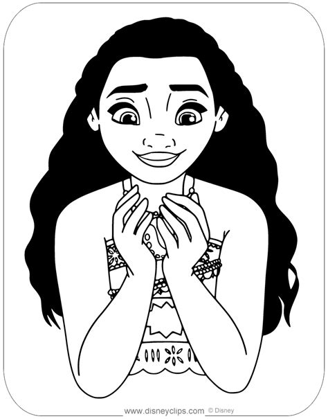 disneys moana printable coloring pages disneyclipscom