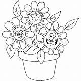 Coloring Pages Flowers Flower Coloringpages1001 sketch template