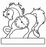 Clock Coloring Pages Horse Vintage Kids Printable Cool2bkids Alarm Print Drawing Color Six Past Half Online Cool Getdrawings Coloringpagesonly sketch template
