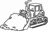 Coloring Bulldozer Sweeper Getdrawings Street sketch template