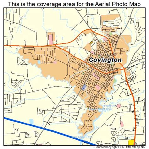 aerial photography map  covington la louisiana