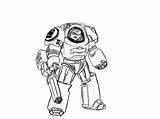 Coloring Pages Marine Space Usmc Marines Corps Color Getcolorings Robot Popular Printable Bolter sketch template