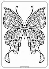 Schmetterling Mandalas Schmetterlinge Coloringoo sketch template