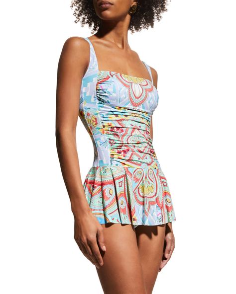 one piece ruched swimwear neiman marcus