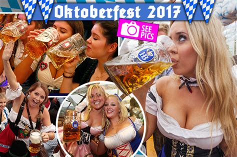oktoberfest 2017 beer booze and lots of boobs as festival gets naked daily star