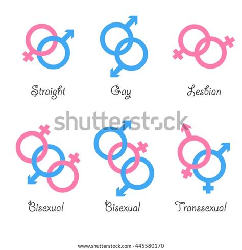sexual orientation vector icons sexual gender stock vector royalty