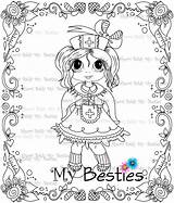 Besties Digi Rx Stamp sketch template