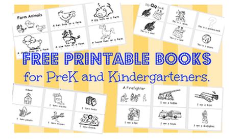 printable pre kindergarten kindergarten level sight word books