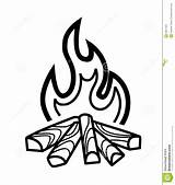 Campfire Clipart Fire Vector Firewood Drawing Icon Clip Background Bonfire Campfires Tattoo Outline Dreamstime Camp Clipartmag Pixels Stencils Stock Transparent sketch template