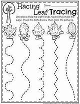 Preschool Fall Tracing Worksheets Leaf Activities Racing Unit Planningplaytime Worksheet Printable Actividades Printables Kindergarten Para Preescolar Theme Writing Sorting Practice sketch template