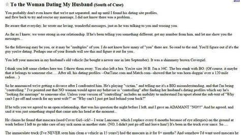 Wife’s Open Letter To Cheating Husband’s Mistress On Craigslist Is ‘one