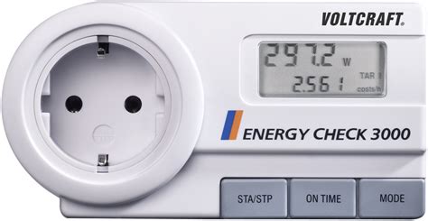 voltcraft energy check  energiekosten messgeraet speicherfunktion mit langzeitueberwachung