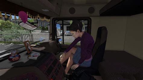 Animated Female Passenger In Truck With You 1 32 X Mod Euro Truck