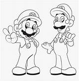Luigi Toad Bros Pngfind Pinclipart Fireball Spng Pngitem sketch template