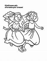 Friends Coloring Pages Together Maid Honor Running sketch template