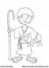 Shepherd Coloring David Boy Pages Bible Clipart Printable Children Crafts Kids Ministry Sheep Sunday School Preschool Boys Good Young Sheet sketch template