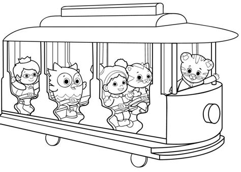 katerina daniel tiger coloring pages background color pages