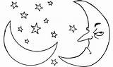 Coloring Pages Moon Angry Crescent Fantasy Kids Phases Color Printable Stars Getcolorings Learn Colors sketch template