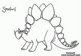 Stegosaurus Coloring Dinosaur Pages Outline Kids Drawing Baby Games Printable Clipart Cartoon Colouring Color Tattoo Additional Good Getdrawings Comments Cute sketch template