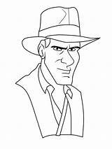 Indiana Jones sketch template